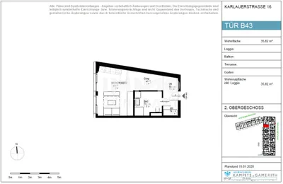 1-Zimmer-Wohnung mieten in Graz – 35,82 m², € 460 – Bild 9 von 9
