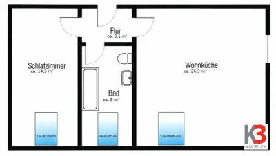 2-Zimmer-Wohnung kaufen in Salzburg-Umgebung – 52 m², € 259.500 – Bild 7 von 7