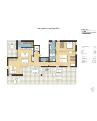 4-Zimmer-Wohnung kaufen in Dornbirn – 126 m², € 1.323.000 – Bild 6 von 7