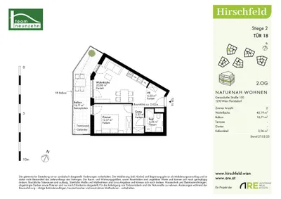 Immobilie kaufen in Wien – 45,19 m², € 245.000 – Bild 21 von 21
