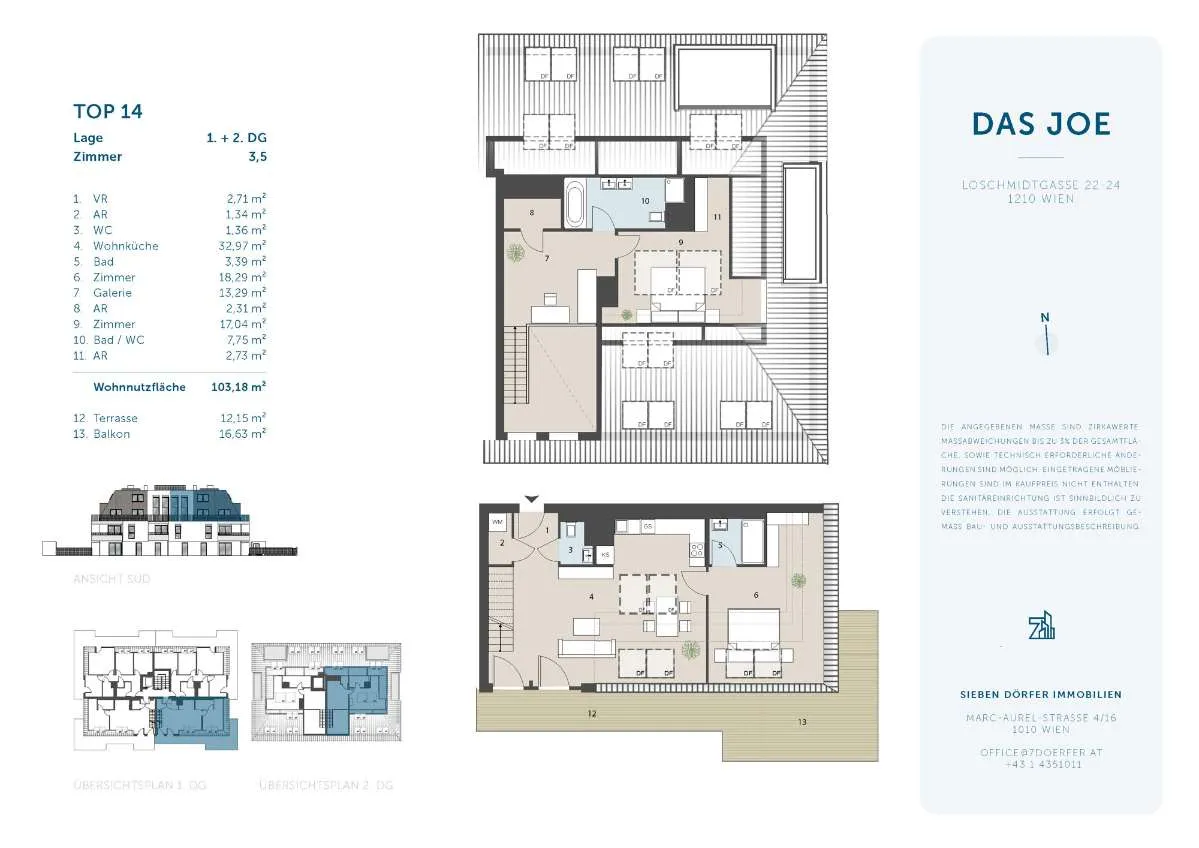 Dachterrassen-Wohlfühloase ca.103m²| Grundrissänderung noch möglich! - Ansicht 3
