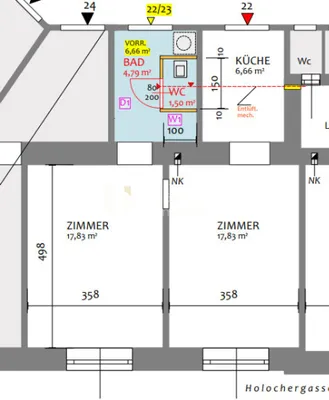 2-Zimmer-Wohnung kaufen in Wien – 48,96 m², € 119.000 – Bild 8 von 8