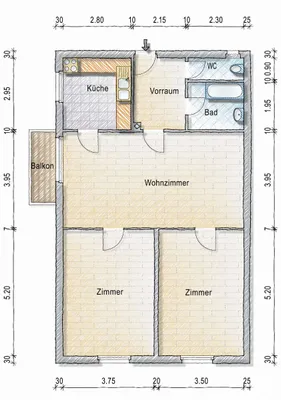 3-Zimmer-Wohnung kaufen in Wiener Neustadt Land – 89 m², € 149.000 – Bild 14 von 14