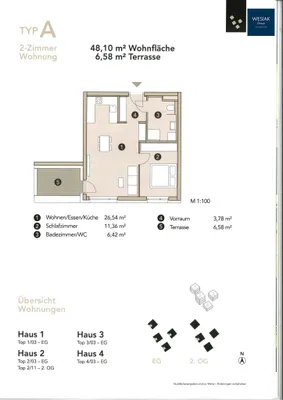 2-Zimmer-Wohnung mieten in Graz – 48 m², € 943 – Bild 9 von 9