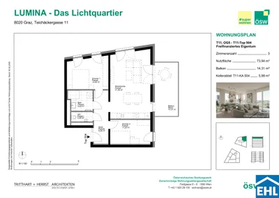 3-Zimmer-Wohnung kaufen in Graz – 73,94 m², € 349.000 – Bild 9 von 9
