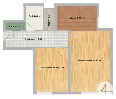 2-Zimmer-Wohnung kaufen in Sankt Pölten Land – 66 m², € 220.000 – Bild 5 von 5