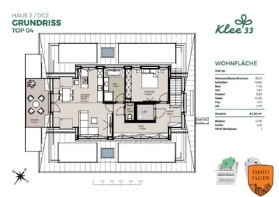 2-Zimmer-Wohnung kaufen in Linz – 84,84 m², € 769.200 – Bild 3 von 17