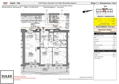 3-Zimmer-Wohnung mieten in Wiener Neustadt – 73,21 m², € 1.126 – Bild 14 von 14