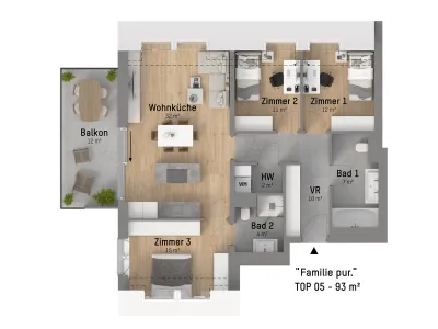 4-Zimmer-Wohnung kaufen in Wien – 93,51 m², € 749.900 – Bild 13 von 17