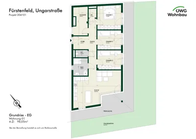4-Zimmer-Wohnung kaufen in Hartberg-Fürstenfeld – 98 m², € 437.135 – Bild 5 von 5