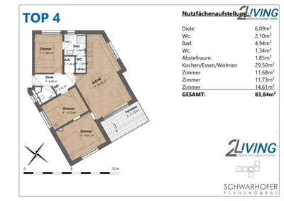4-Zimmer-Wohnung kaufen in Wien – 83,84 m², € 599.900 – Bild 8 von 9
