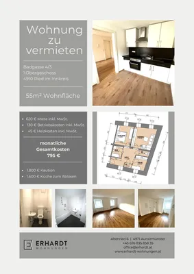 3-Zimmer-Wohnung mieten in Ried im Innkreis – 55 m², € 795 – Bild 6 von 6