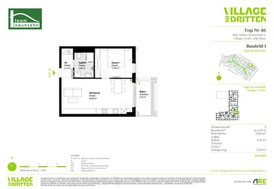 2-Zimmer-Wohnung mieten in Wien – 51,62 m², € 1.249 – Bild 29 von 29
