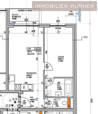 2-Zimmer-Wohnung mieten in Wien – 46 m², € 1.290 – Bild 11 von 12