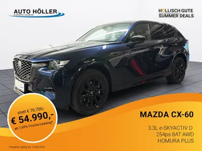 Mazda CX-60 3.3L e-SKYACTIV D AWD HOMURA PLUS Aut.