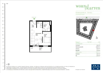 2-Zimmer-Wohnung mieten in Wien – 39,62 m², € 767 – Bild 7 von 7
