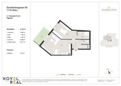 2-Zimmer-Wohnung kaufen in Wien – 57,48 m², € 449.000 – Bild 15 von 15