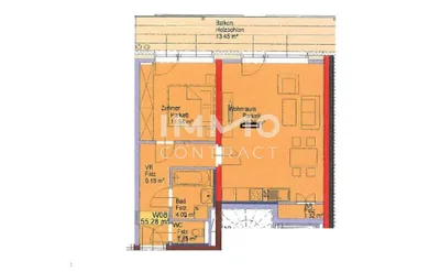 2-Zimmer-Wohnung mieten in Graz – 55,29 m², € 489 – Bild 13 von 13
