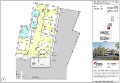 4-Zimmer-Wohnung mieten in Mistelbach – 89 m², € 1.282 – Bild 1 von 3