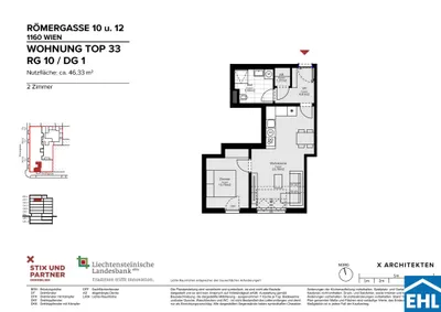 2-Zimmer-Wohnung mieten in Wien – 46,33 m², € 930 – Bild 7 von 7