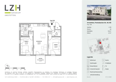 3-Zimmer-Wohnung mieten in Amstetten – 72,5 m², € 1.040 – Bild 5 von 5