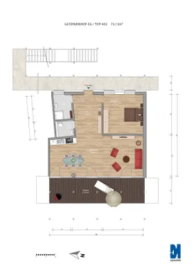 2-Zimmer-Wohnung mieten in Leibnitz – 117 m², € 1.690 – Bild 9 von 9