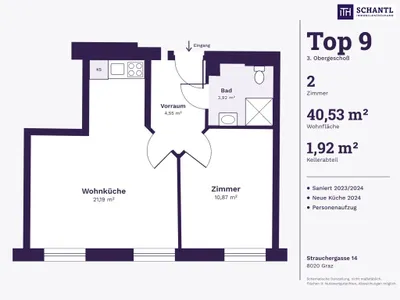 Immobilie kaufen in Graz – 40,53 m², € 170.000 – Bild 2 von 13
