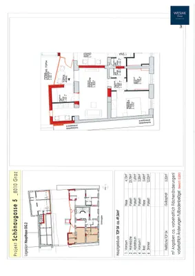 2-Zimmer-Wohnung mieten in Graz – 49 m², € 618 – Bild 2 von 2