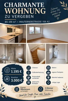 3-Zimmer-Wohnung mieten in Krems Land – 83 m², € 1.195 – Bild 2 von 18