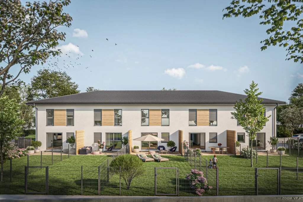 Wohnen in Orth an der Donau Hausreihe mit Garten, 5 Zimmer, 116,28 m², 2 Stellplätze - Ansicht 2