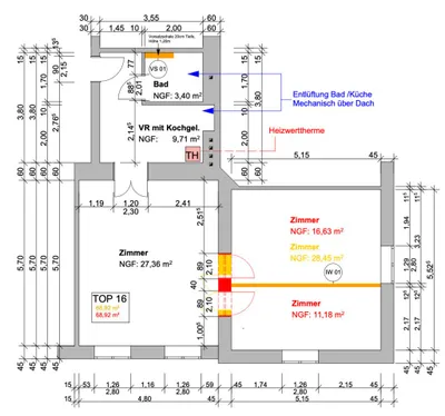 3-Zimmer-Wohnung mieten in Wien – 68,33 m², € 1.200 – Bild 15 von 15