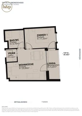 2-Zimmer-Wohnung kaufen in Wien – 39,48 m², € 329.500 – Bild 11 von 15