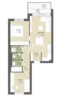 3-Zimmer-Wohnung kaufen in Wien – 55,96 m², € 295.920 – Bild 8 von 8