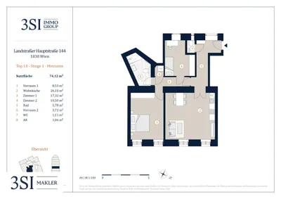 3-Zimmer-Wohnung kaufen in Wien – 74,12 m², € 615.000 – Bild 9 von 9