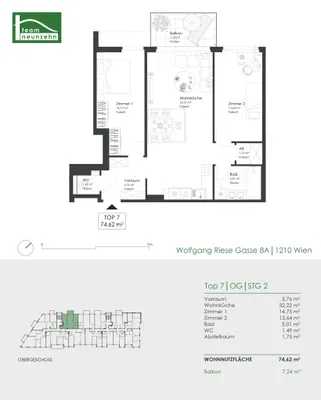 Immobilie kaufen in Wien – 74,62 m², € 417.000 – Bild 21 von 21