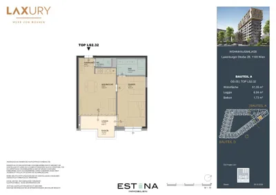 2-Zimmer-Wohnung kaufen in Wien – 50,44 m², € 311.400 – Bild 14 von 15