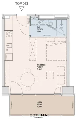 1-Zimmer-Wohnung mieten in Wien – 33,94 m², € 1.200 – Bild 16 von 16