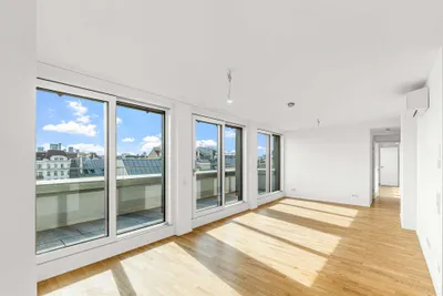 ++ERSTBEZUG++ Exklusive 4-Zimmer-Dachgeschosswohnung mit Terrassen und Klimaanlagen – Bild 2