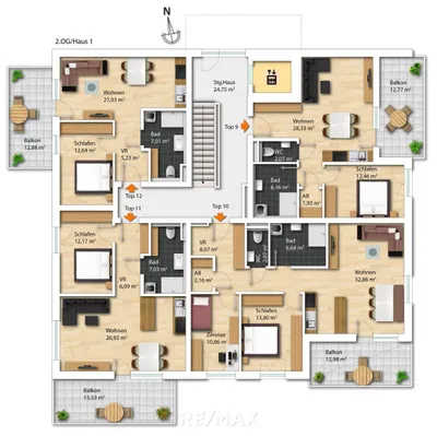 3-Zimmer-Wohnung kaufen in Linz Land – 77 m², € 354.600 – Bild 4 von 4