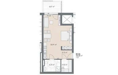 1-Zimmer-Wohnung mieten in Schwaz – 48,28 m², € 1.103 – Bild 5 von 5