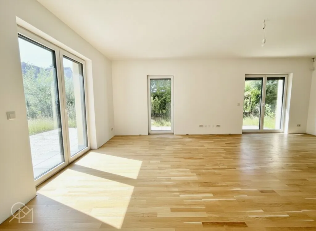 WOHNTRAUM in DOPPELHAUSHÄLFTE mit 110 m² GARTEN * ERSTBEZUG * in ESSLING & NATUR - Widok 2