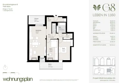 3-Zimmer-Wohnung kaufen in Wien – 92,63 m², € 888.000 – Bild 14 von 14