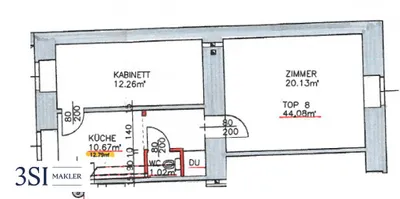 2-Zimmer-Wohnung kaufen in Wien – 46,49 m², € 102.500 – Bild 4 von 4