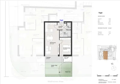 2-Zimmer-Wohnung kaufen in Salzburg Stadt – 49,28 m², € 379.000 – Bild 4 von 4