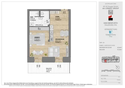 2-Zimmer-Wohnung kaufen in Wiener Neustadt Land – 37,87 m², € 147.672 – Bild 16 von 17