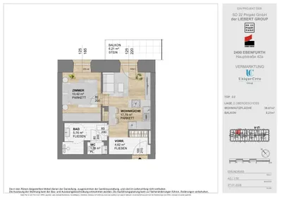 2-Zimmer-Wohnung kaufen in Wiener Neustadt Land – 37,87 m², € 147.672 – Bild 15 von 17