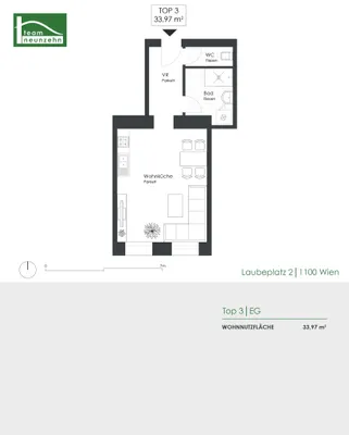1-Zimmer-Wohnung kaufen in Wien – 33,97 m², € 160.000 – Bild 9 von 9