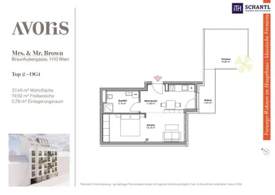 2-Zimmer-Wohnung kaufen in Wien – 37,49 m², € 239.000 – Bild 14 von 15