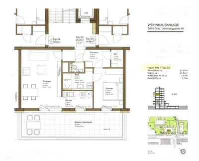 2-Zimmer-Wohnung mieten in Graz – 57,57 m², € 1.036 – Bild 11 von 19