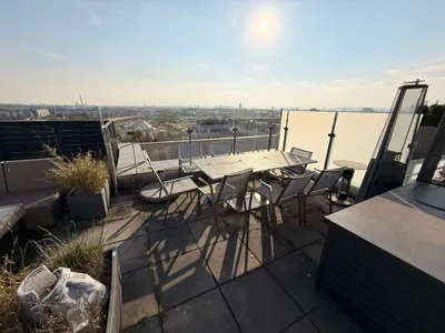 155m2 privater Dachgarten - Outdoor Whirlpool - Klimaanlage - Blick über Wien - U2 vor der Tür! – Bild 2